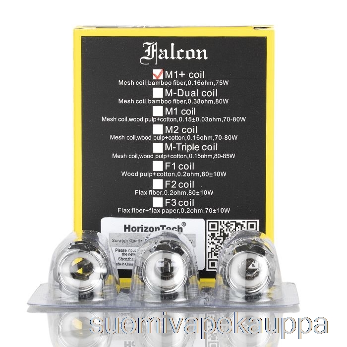 Vape Kauppa Horizon Falcon Vaihtokelat 0.16ohm M1+ Mesh Kelat